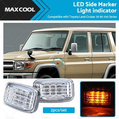 LED Side Marker Light indicator Suitable ForToyota Land Cruiser 70 80 100 Series-0