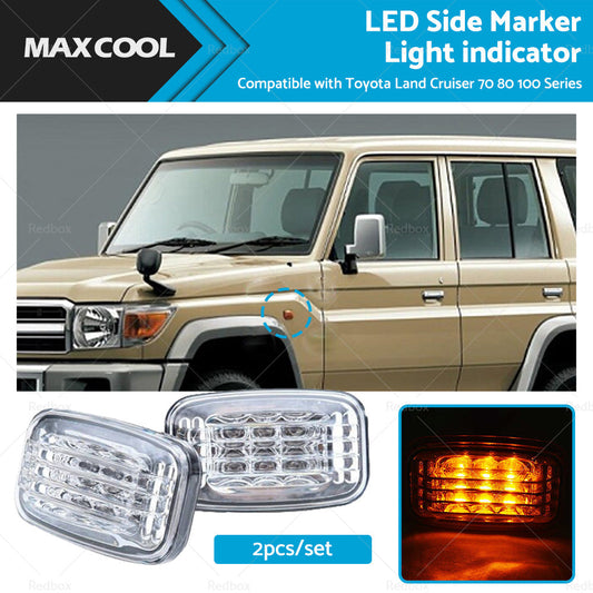 LED Side Marker Light indicator Suitable ForToyota Land Cruiser 70 80 100 Series-0