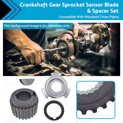 Crankshaft Gear Sprocket Sensor Blade and  Spacer Set Suitable For Mitsubishi Triton-0
