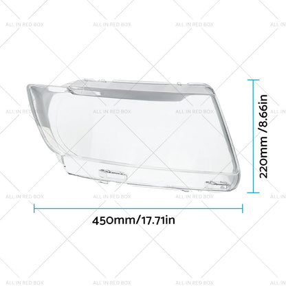 Pair LR Headlight Lens Cover Replacement Suitable for Jeep Grand Cherokee 11-13-3