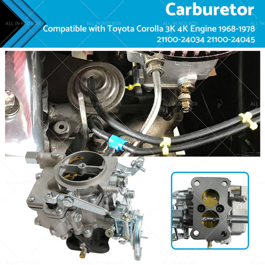 Carburetor Suitable For Toyota Corolla 3K 4K Engine 1968-1978 21100-24034 -24035-0