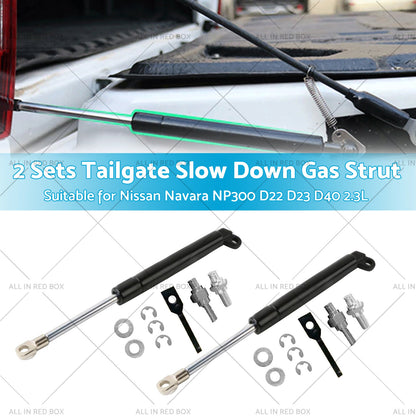 2 Sets Rear Tailgate Easy Down Gas Strut Kit Suitable for Nissan Navara NP300-4