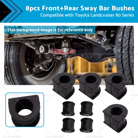 8x FrontRear Sway Bar Bushes Suitable for Toyota Landcruiser 80 Series 93-97-0