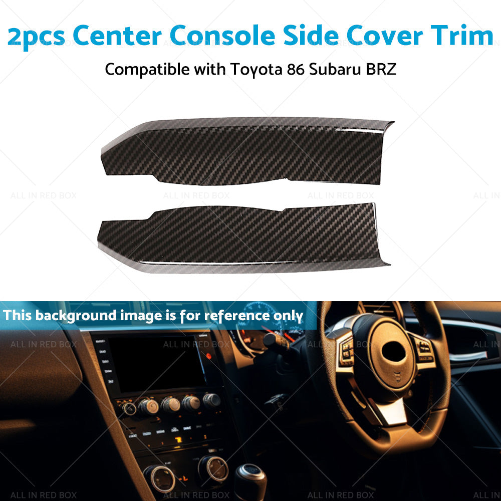 Center Console Carbon Fiber Cover Trim Suitable For Subaru BRZ Toyota 86 13-20-3