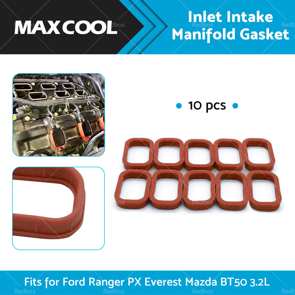 10x Inlet Intake Manifold Gasket Fits for Ford Ranger PX Everest Mazda BT50 3. 2L