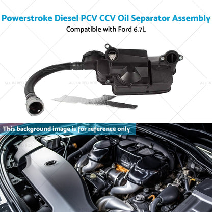 Powerstroke Diesel PCV CCV Oil Separator Assembly Suitable for 11-16 Ford 6. 7L-4
