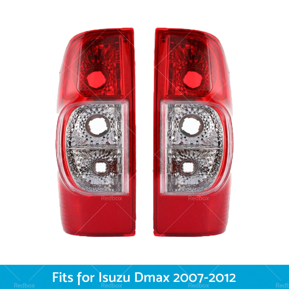 1 Pair Red Tail Light Rear Lamp Light Fits for Isuzu Dmax 2006-2012-1