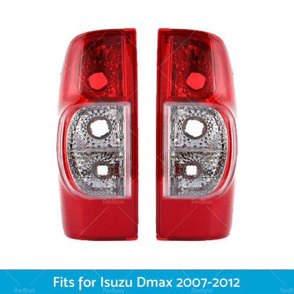 1 Pair Red Tail Light Rear Lamp Light Fits for Isuzu Dmax 2006-2012-1