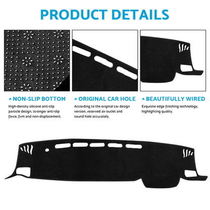 Non-Slip Dash Mat Suitable For Toyota Kluger XU75R GX GXL inchWith NO HUDinch 6 21-23-4