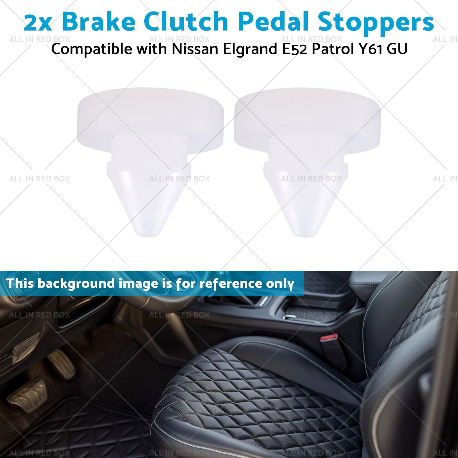 2x Brake Clutch Pedal Stoppers Suitable for Patrol Y61 GU Nissan Elgrand E52-4