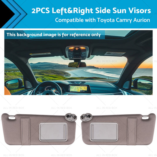 7432006780B0 Left and Right Side Sun Visors Suitable for Toyota Camry Aurion 07-11-0