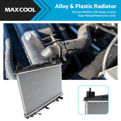 RADIATOR for MAZDA 2 DE Series 1. 5 4Cyl Auto Manual Petrol 2007-2014-3