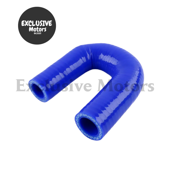 Blue 180-Degree Elbow Universal Silicone Hose