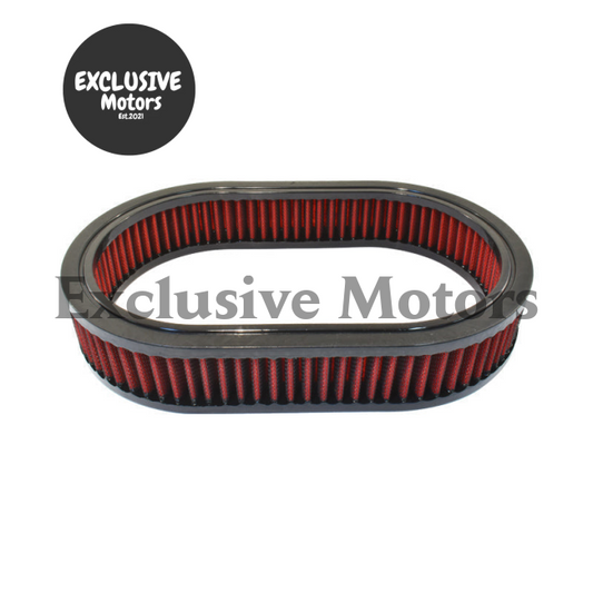 11-3/8" x 2" Oval Air Cleaner Red Filter