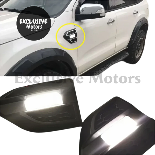 2 x LED Guard Indicators for Ford Ranger px1 , px2 , Everest (2015-2018)