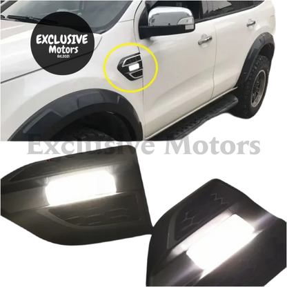 2 x LED Guard Indicators for Ford Ranger px1 , px2 , Everest (2015-2018)