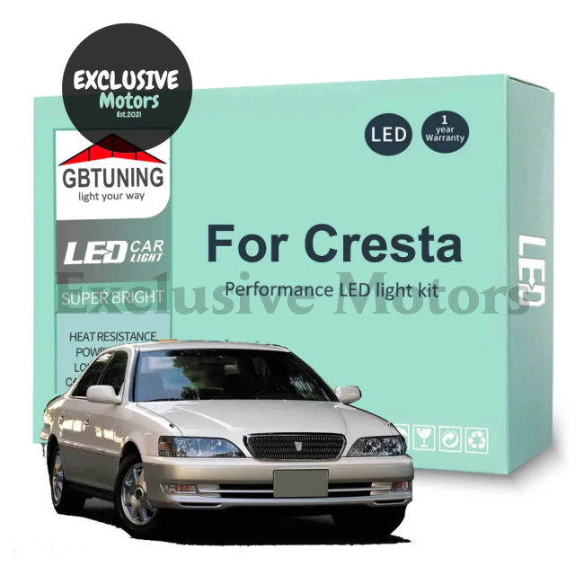 LED Interior Light Bulb Accessories for Toyota Cresta (1984-2001)