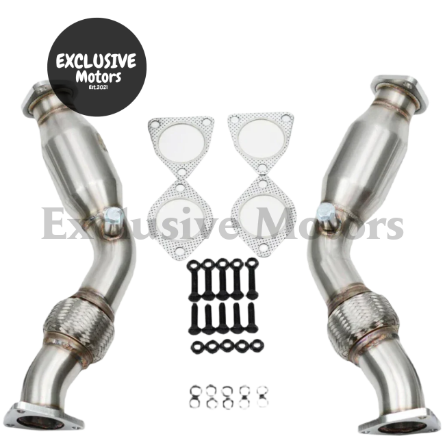 Downpipe with Flexpipe for Nissan 07+ 350Z, 370Z, G37 (VQ35HR, VQ37HR)