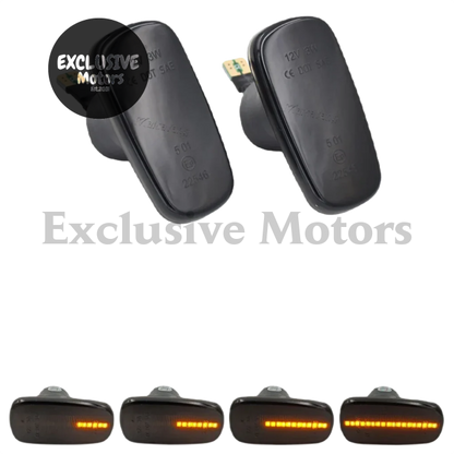 2Pcs Dynamic Amber LED Side Marker Indicators for Toyota RAV4, Isis, Crown, Comfort, Altezza, SXE, GXE, Wish, Kluger, Prius, Land Cruiser