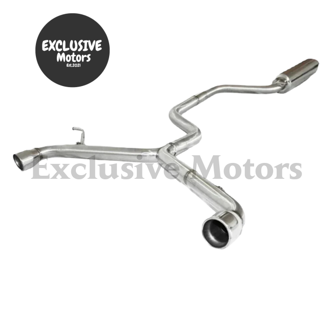 SS Dual Exhaust for 2015-2017 VW Volkswagen GTI MK7 2.0T 2.5" Pipe with 3" Tip