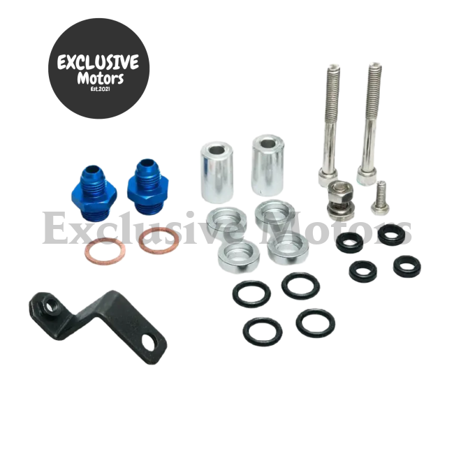 Aluminum Injection Injector Fuel Rail Kit for Toyota MR2 3S-GTE (Blue)