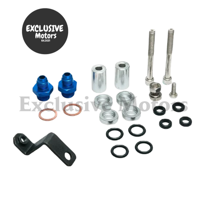 Aluminum Injection Injector Fuel Rail Kit for Toyota MR2 3S-GTE (Blue)