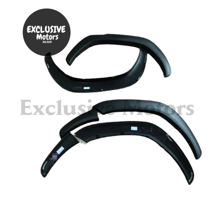 Matte Black Fender Flares for Toyota Hilux Vigo, Revo, Rocco (2015-2020) - 3.5" Width