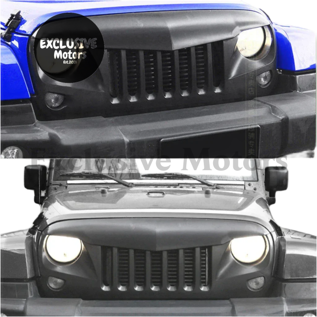 Modified Bumper Grilles for Jeep Wrangler TJ, JK & JKU (1997-2017)