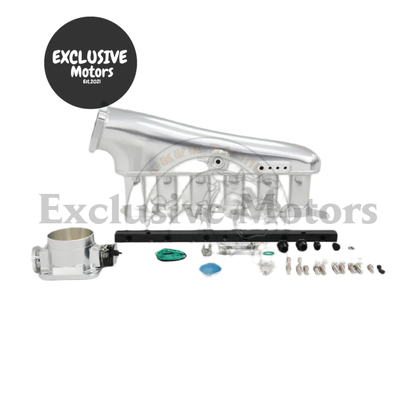 Billet Intake Manifold w 90mm Throttle Body & 6-Injector Rail forToyota 2JZ-GE