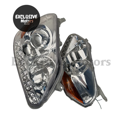 Pair of LED Headlights with Lens for Toyota Mark GX110 (2001-2005)