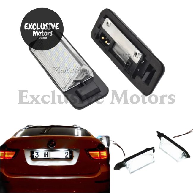 LED License Plate Lights for BMW E36 318i, 328i, M3 - White 12V