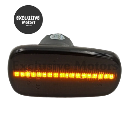 2Pcs Dynamic Amber LED Side Marker Indicators for Toyota RAV4, Isis, Crown, Comfort, Altezza, SXE, GXE, Wish, Kluger, Prius, Land Cruiser