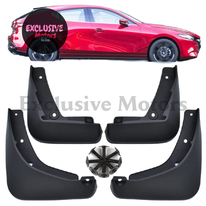 Mudflaps for Mazda 3 (Mazda3 BP) Hatchback (2019-2022)