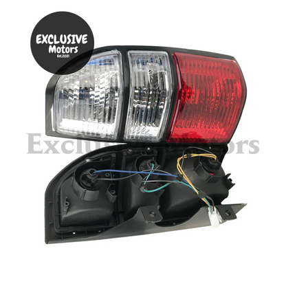 Red and White Rear Taillights Brake Lights for Toyota Prado