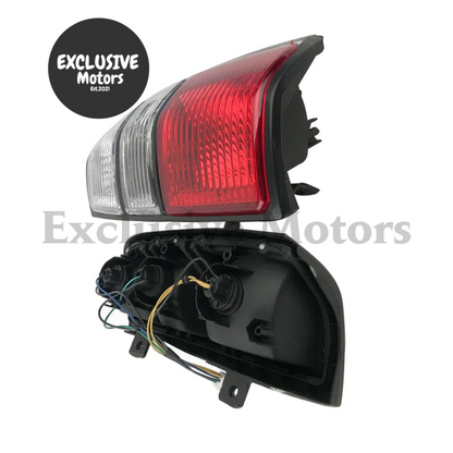 Red and White Rear Taillights Brake Lights for Toyota Prado