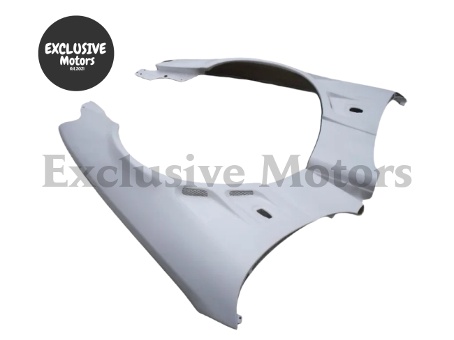 BN-Style Vented Front Fenders (2 PCS) for Nissan Skyline R34  Fiberglass