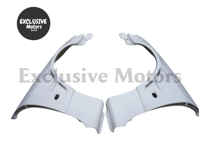 BN-Style Vented Front Fenders (2 PCS) for Nissan Skyline R34  Fiberglass