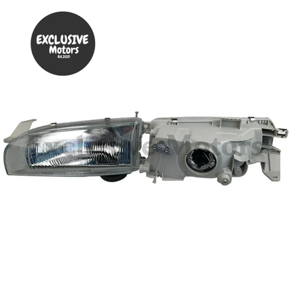 2 x Headlights for Toyota Carib AE100, AE110, Corolla AE92 (1992-1995)