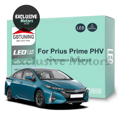 13-Piece LED Interior Light Bulb Kit for Toyota Prius Prime PHV (2016-2021)