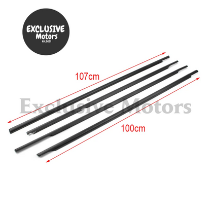 4-Piece Car Door Seal Belt Weatherstrip for VW Golf MK6 (2008-2012)