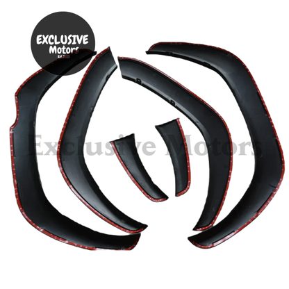 Matte Black Fender Flares for Toyota Hilux Vigo, Revo, Rocco (2015-2020) - 3.5" Width