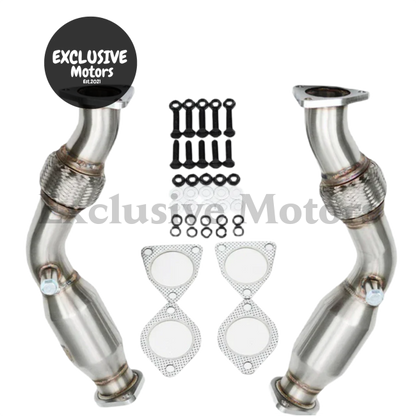 Downpipe with Flexpipe for Nissan 07+ 350Z, 370Z, G37 (VQ35HR, VQ37HR)