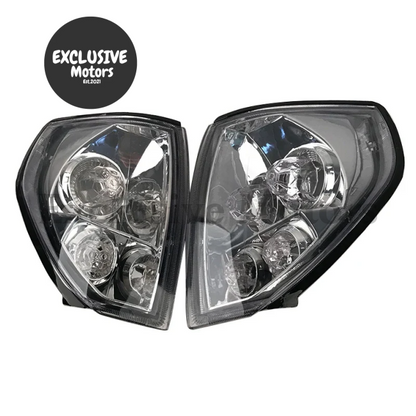 White Turn Signal Light Pair for Toyota Land Cruiser Prado (1998-2002)