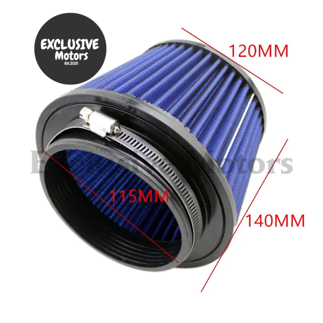 Performance High Flow Cold Air Intake Filter 115mm