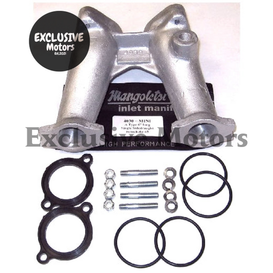 M4030 Mini / A Series 6 inch manifold to suit single DHLA/DCOE 45