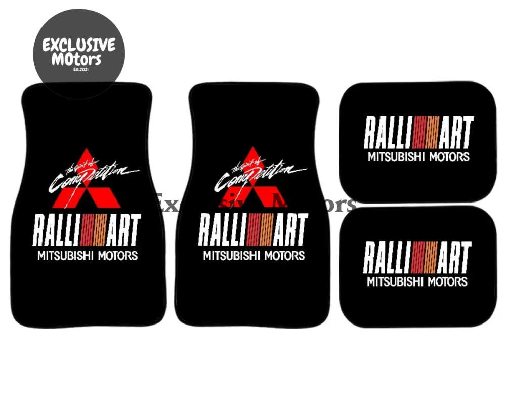 Mitsubishi Ralliart Custom Print Floor Mats - Tokyo Tom's