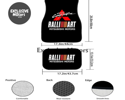 Mitsubishi Ralliart Custom Print Floor Mats - Tokyo Tom's