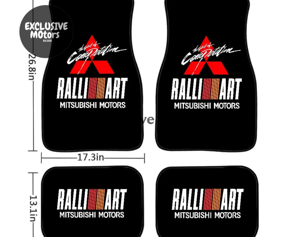 Mitsubishi Ralliart Custom Print Floor Mats - Tokyo Tom's