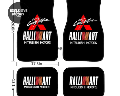 Mitsubishi Ralliart Custom Print Floor Mats - Tokyo Tom's