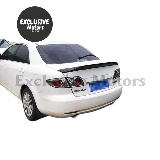 Glossy Black Rear Boot Lip Spoiler for Mazda 6 (2003-2017)